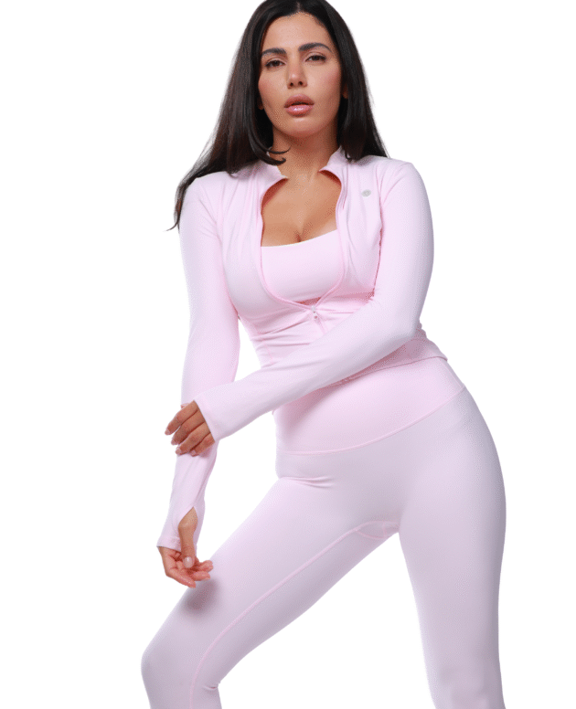 Lady - Pink Set - Leggings & Bras & Jacket