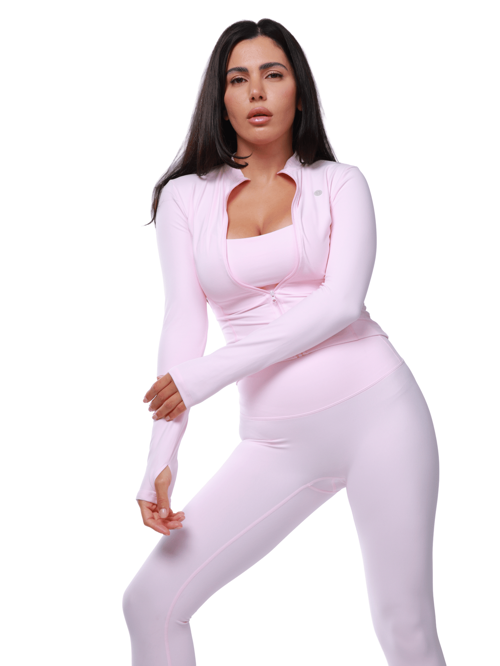 Lady - Pink Set - Leggings & Bras & Jacket