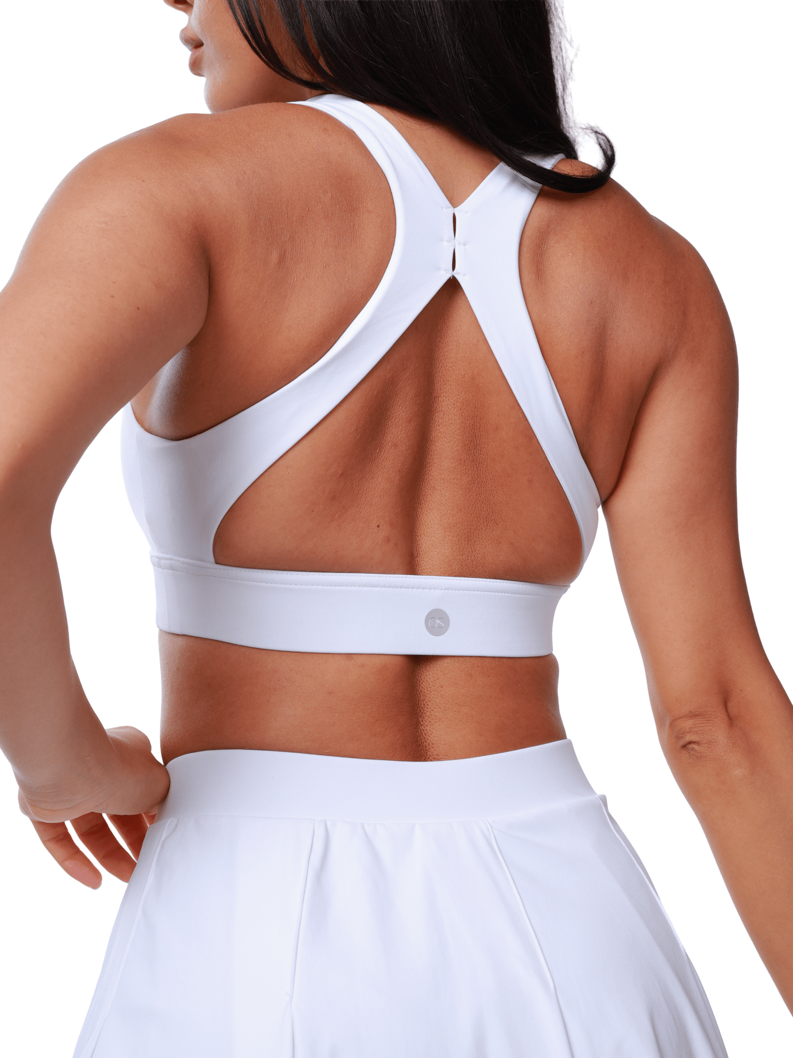 Nova - White Set - Skirt & Sport Bras & Jacket - Image 2