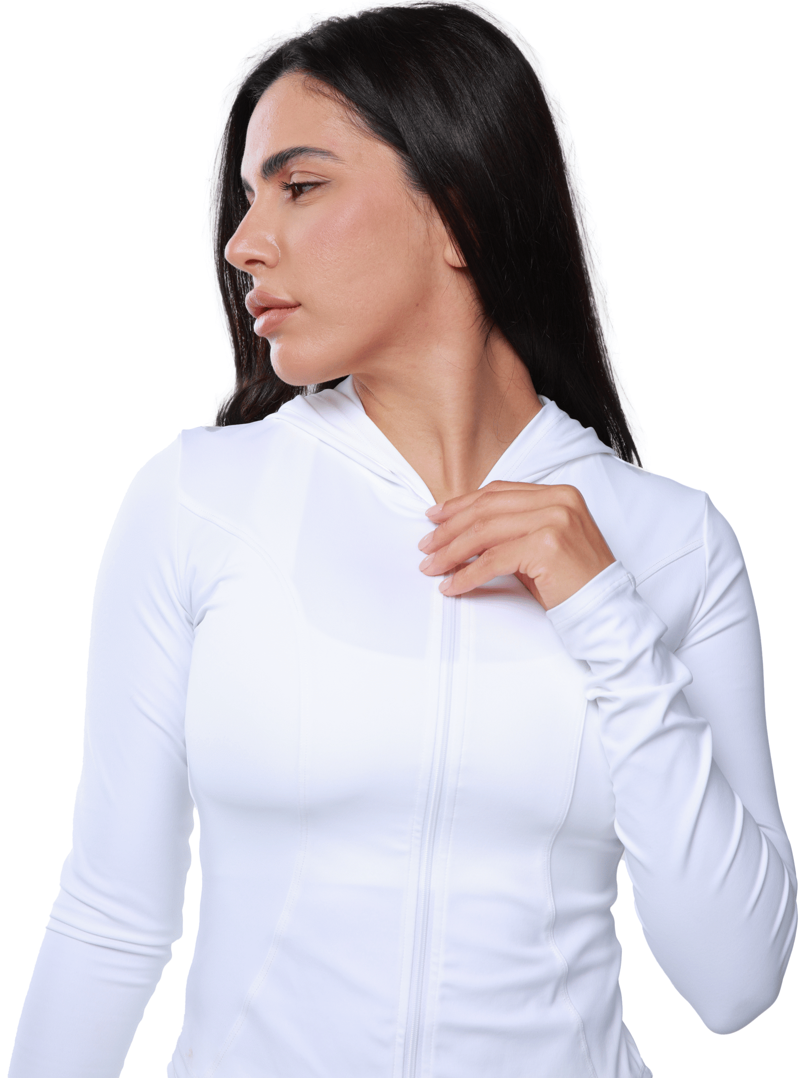 Nova - White Set - Skirt & Sport Bras & Jacket - Image 4
